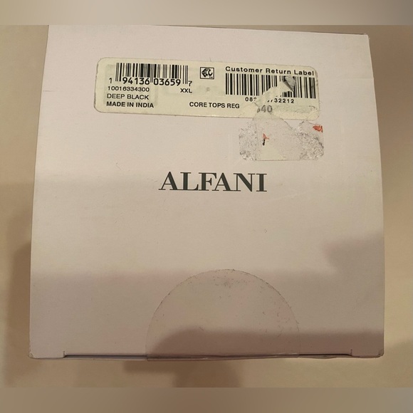 Alfani Men’s 4 Pack Black V-Neck Regular Fit T-Shirt Size XXL NWT - Picture 4 of 5